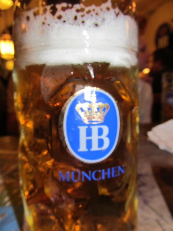 Litres of beer at the Hofbraeuhaus!